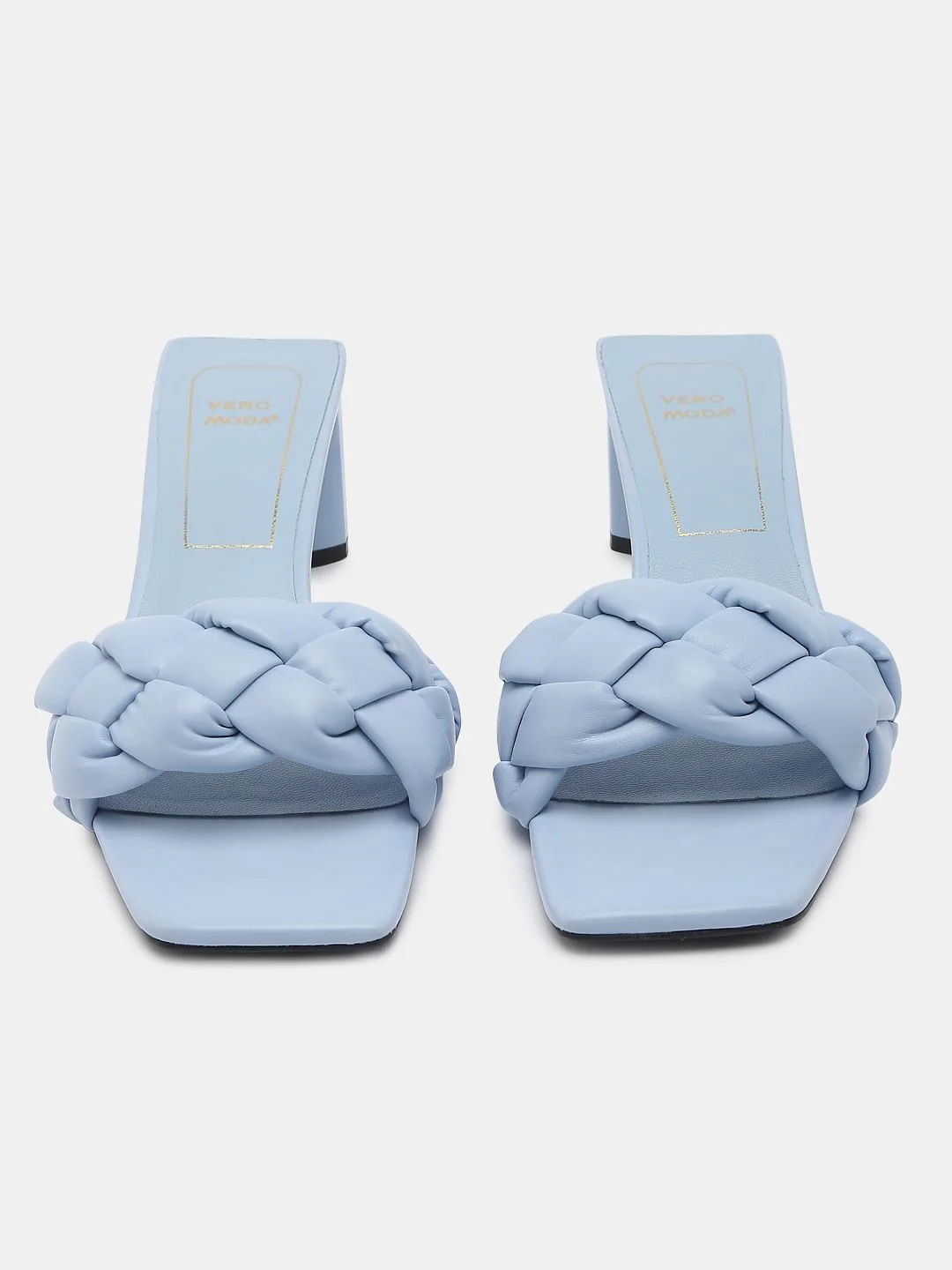 Blue Braided Block Heels - Image 4