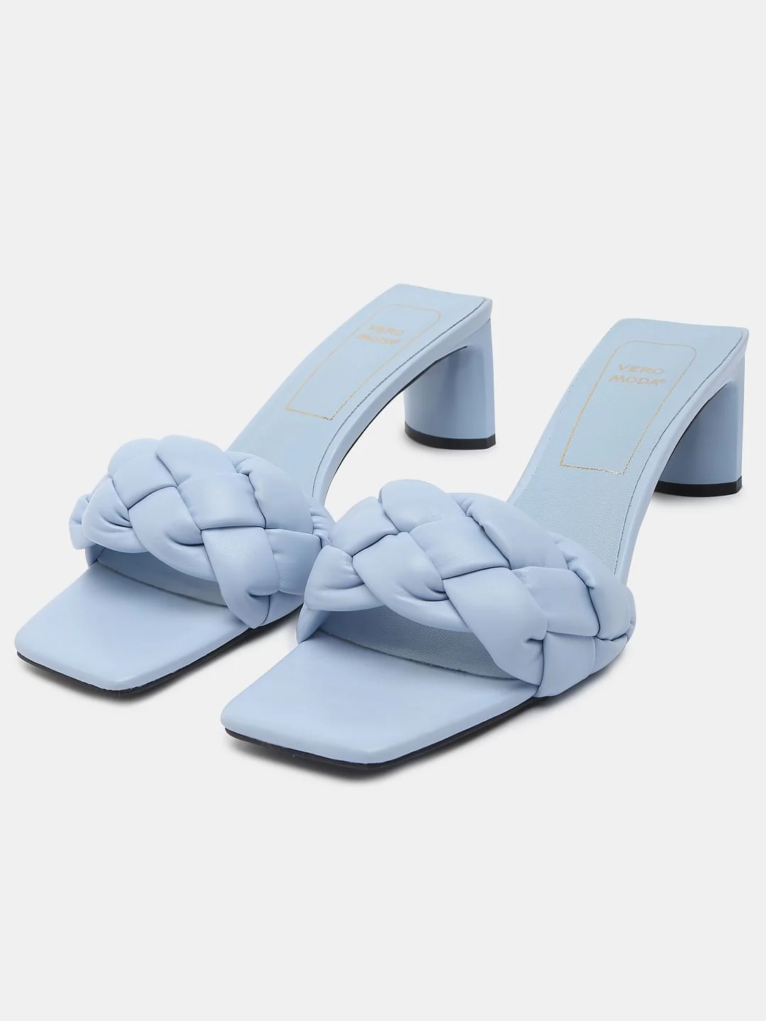 Blue Braided Block Heels - Image 6