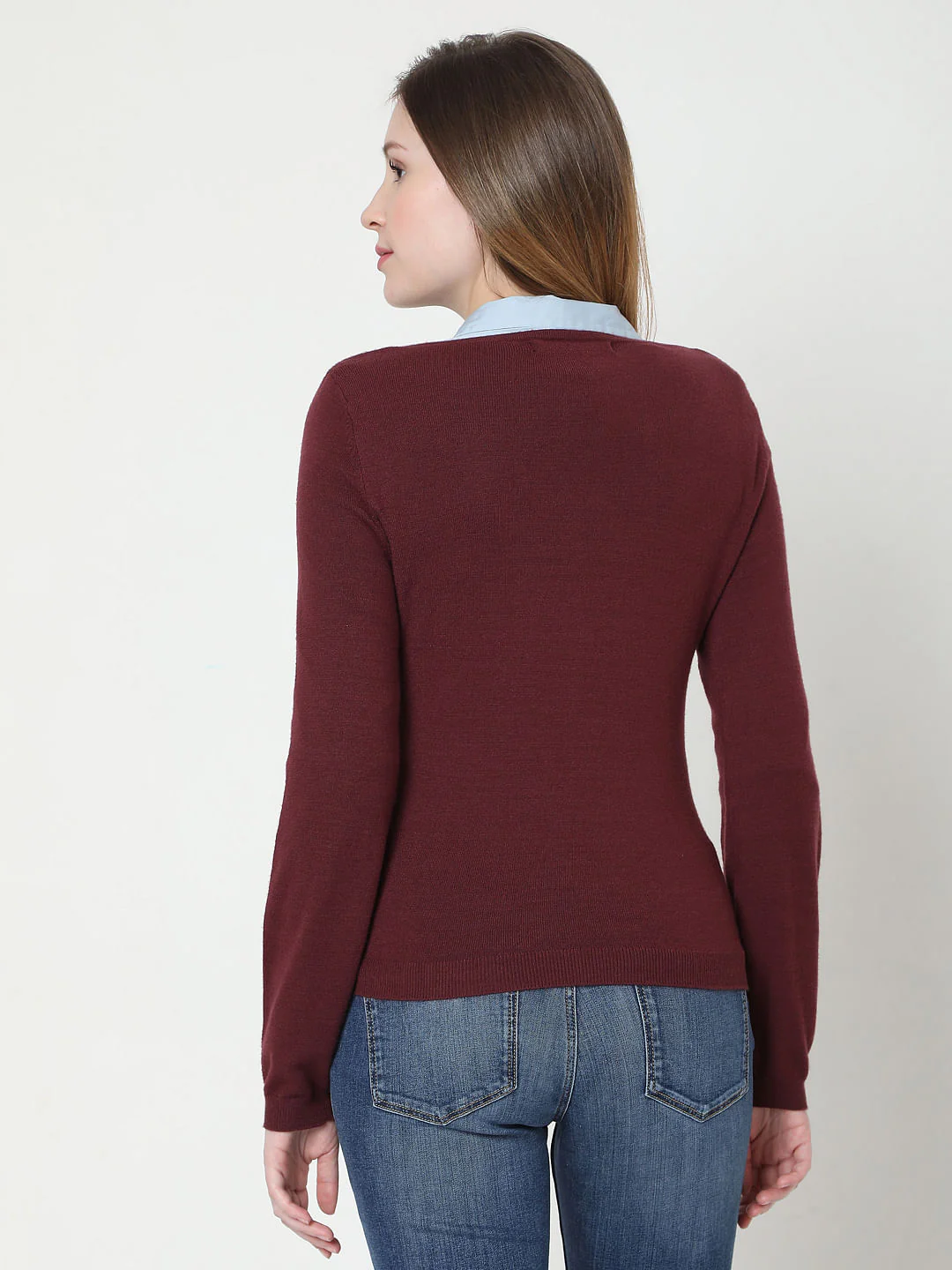 Maroon Knit Pullover - Image 4