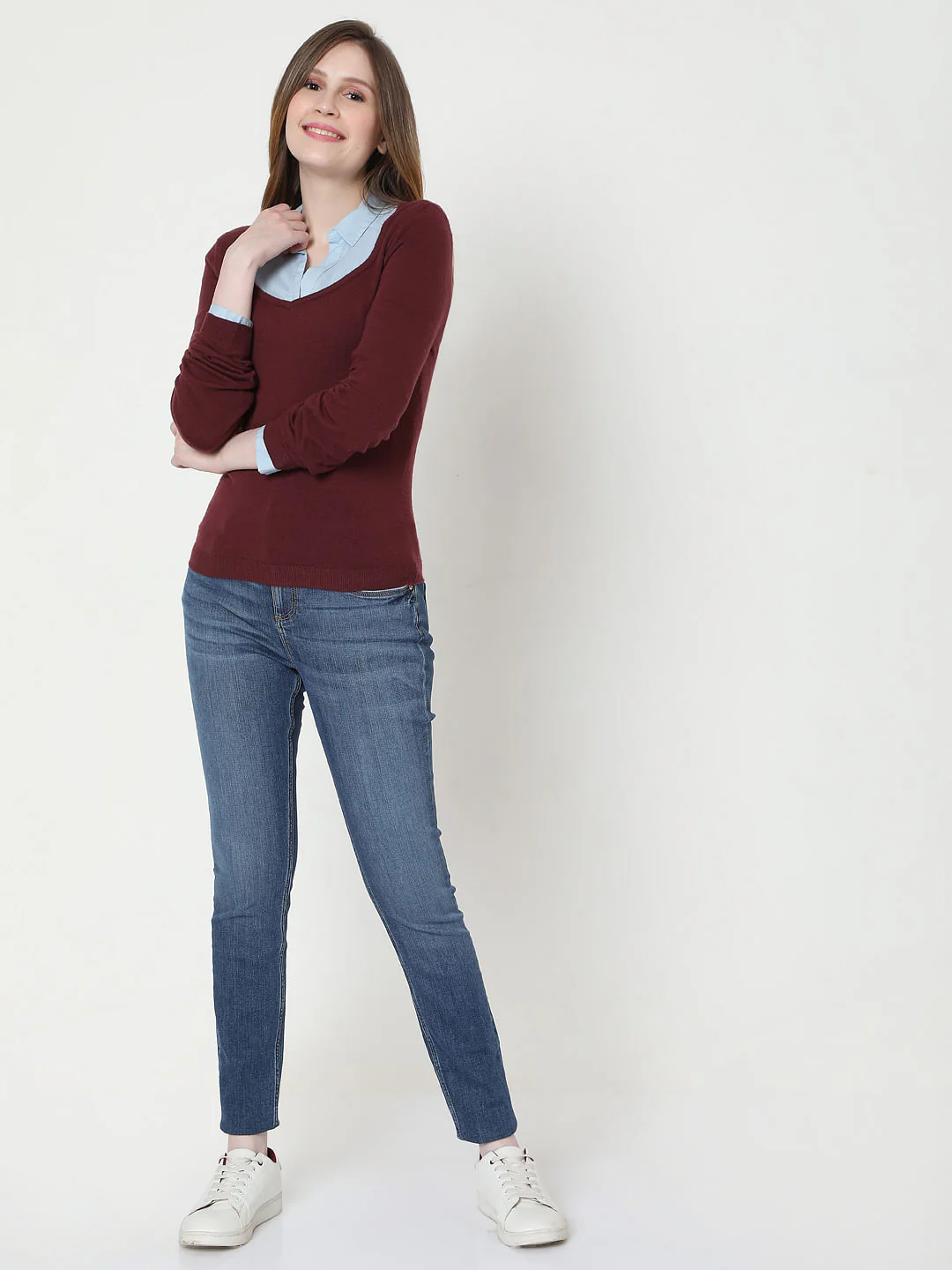 Maroon Knit Pullover - Image 5