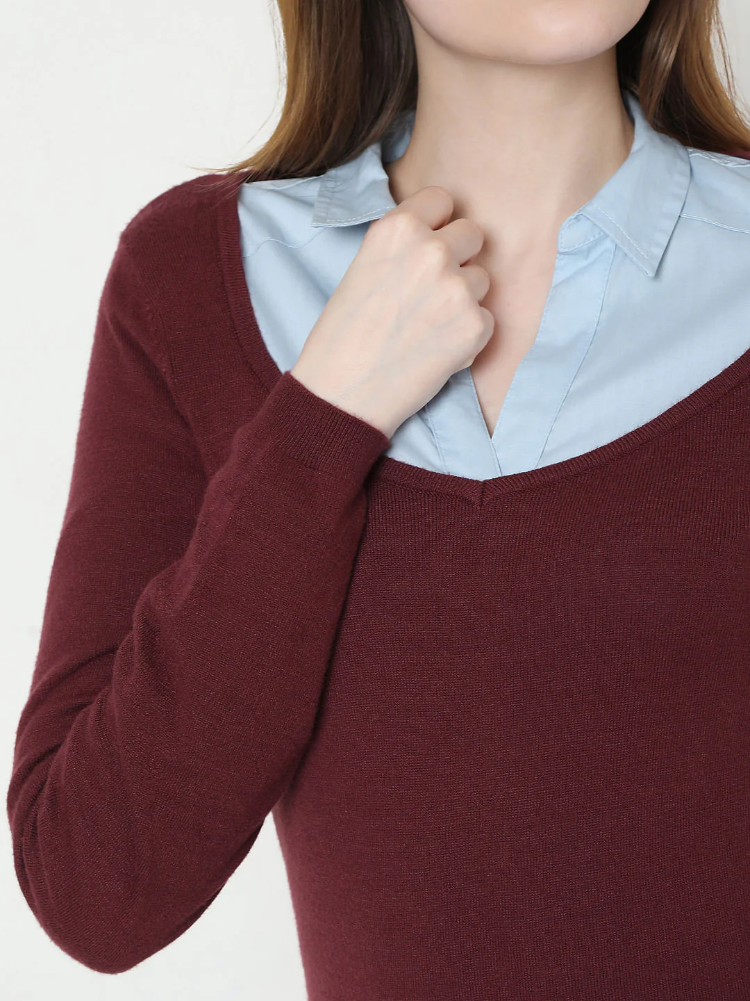 Maroon Knit Pullover - Image 6