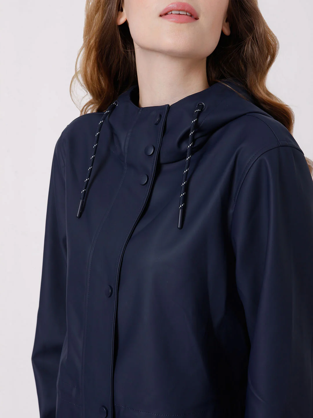 Blue Hooded Winter Jacket - Image 6