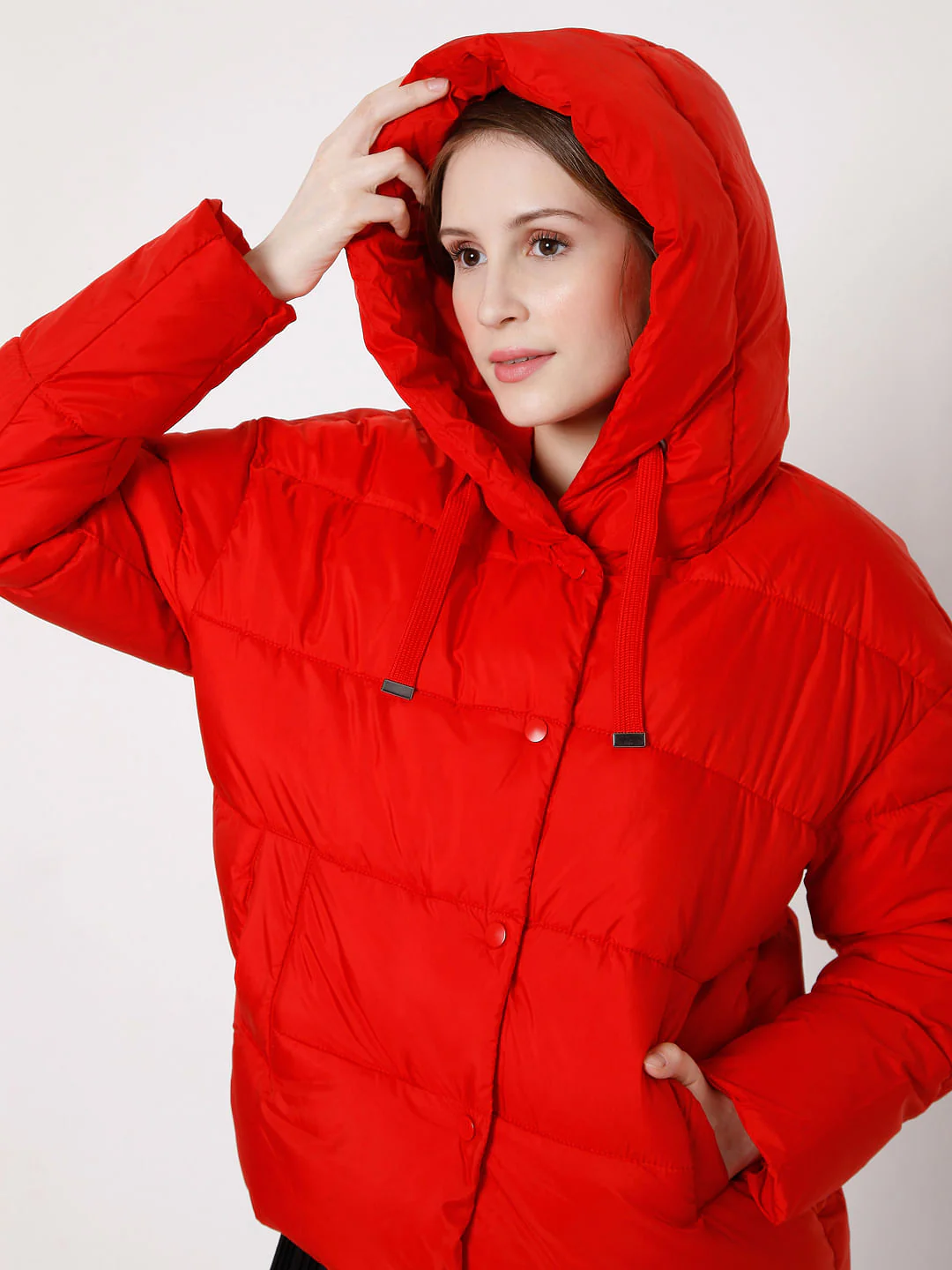 Red Padded Puffer Jacket - Image 6