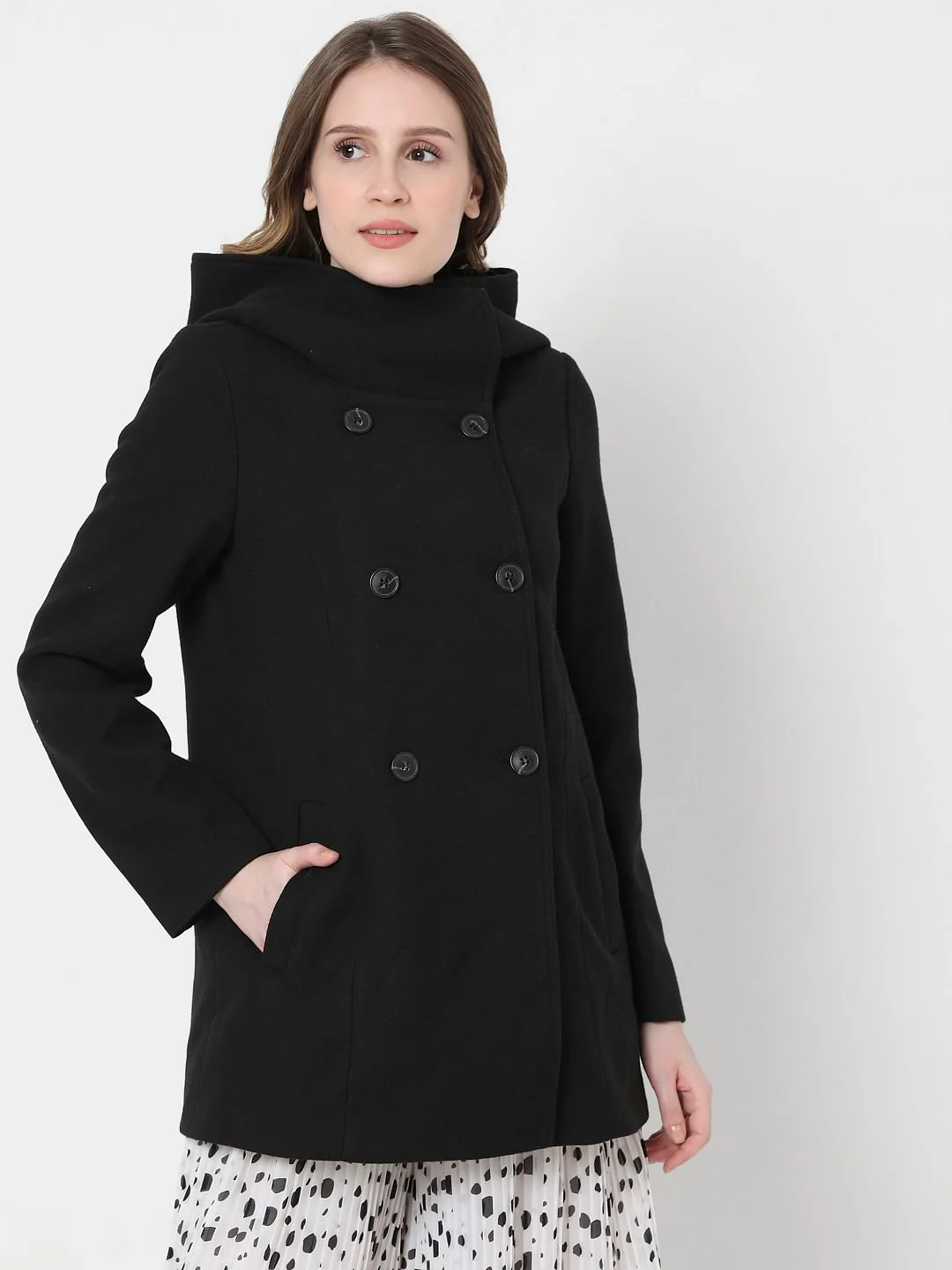 Black Double Breasted Jacket - Image 2