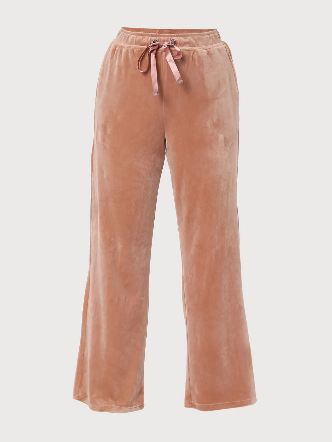 Beige Velvet Co-Ord Sweatpants - Image 7