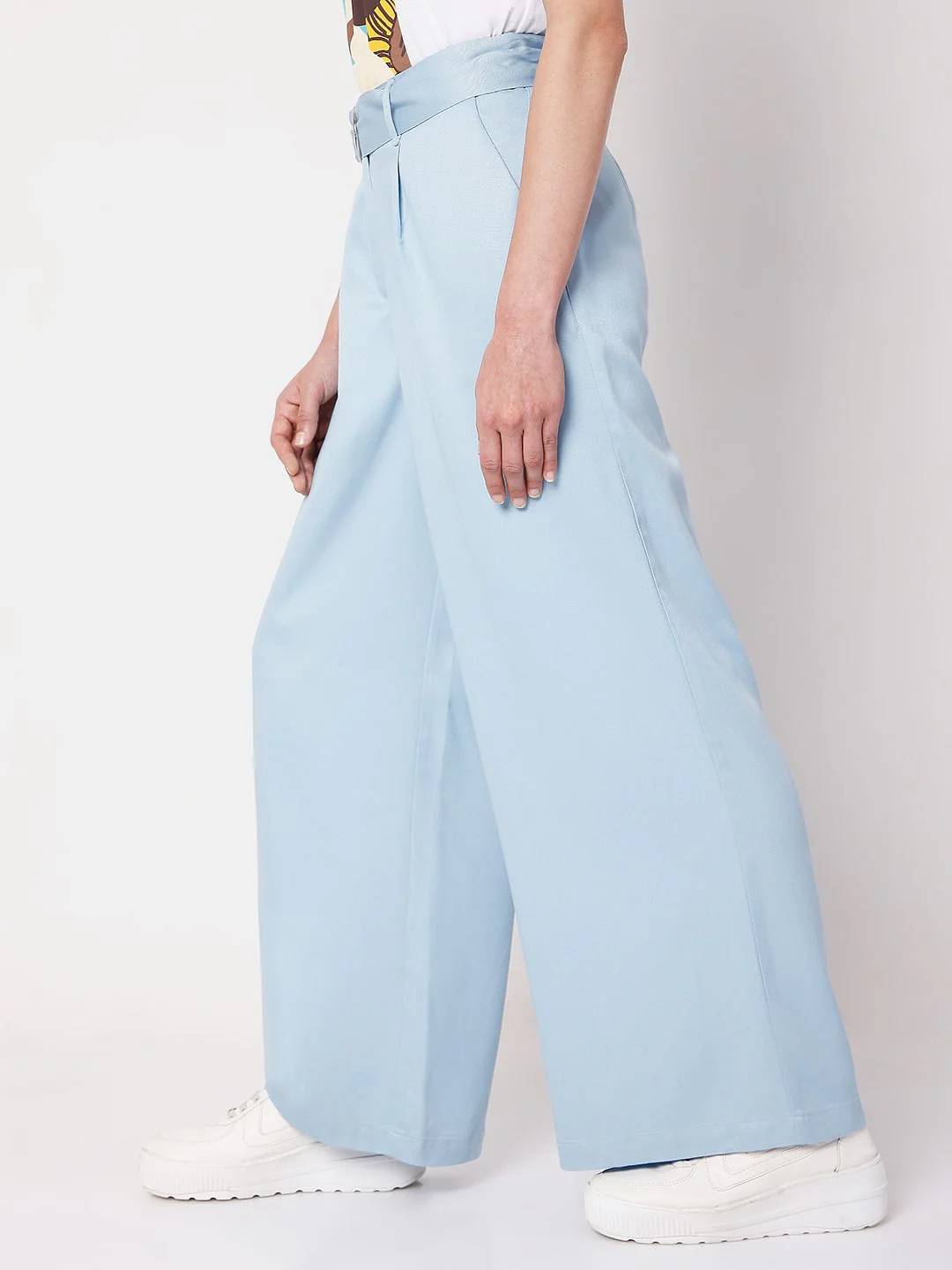 Blue High Waist Pants - Image 3