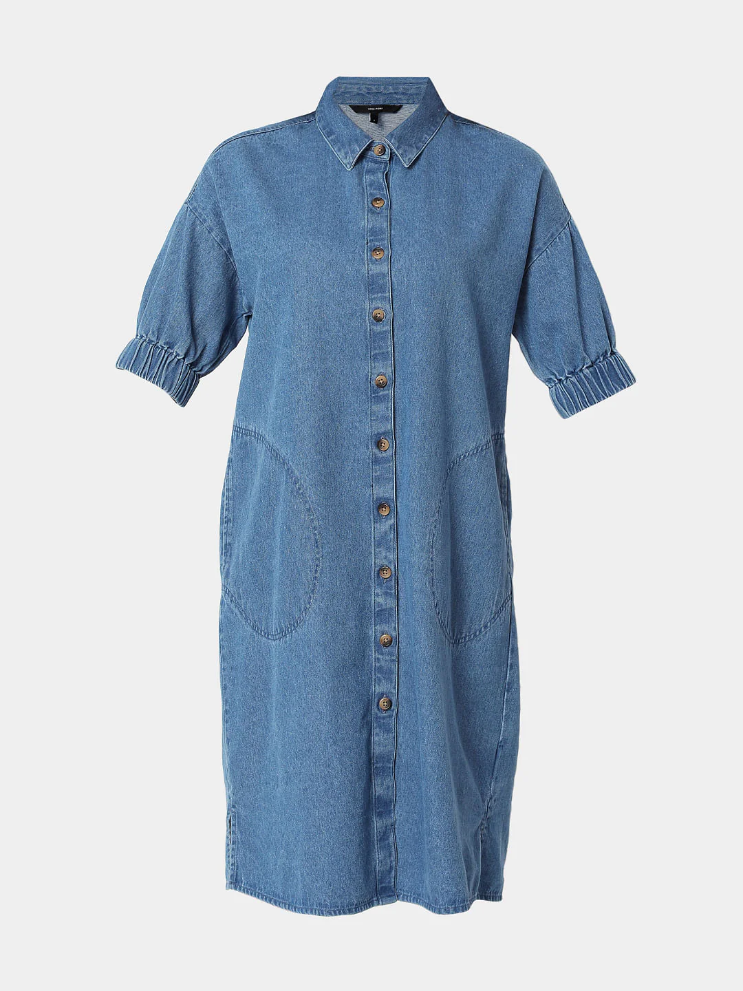 Blue Denim Shift Dress - Image 7