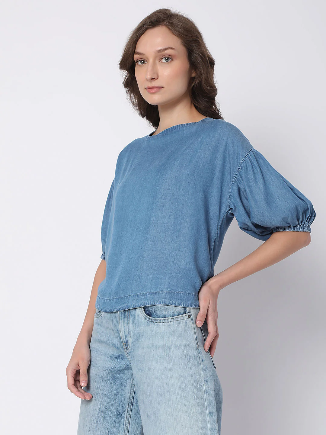 Blue Denim Top - Image 3