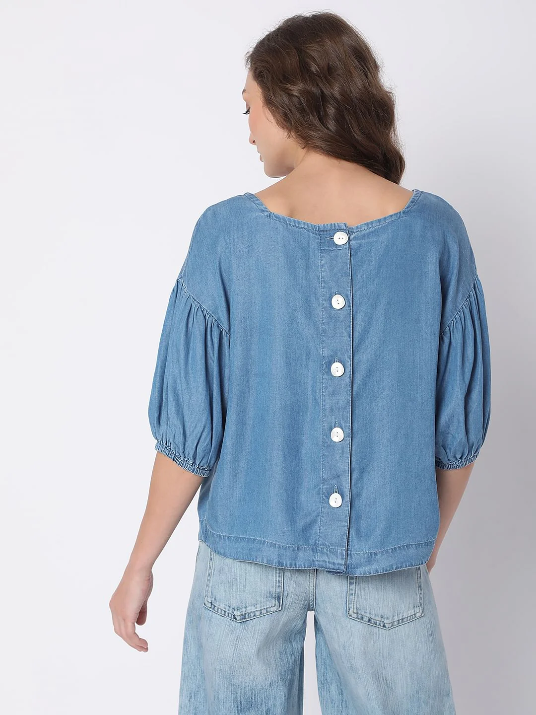 Blue Denim Top - Image 4