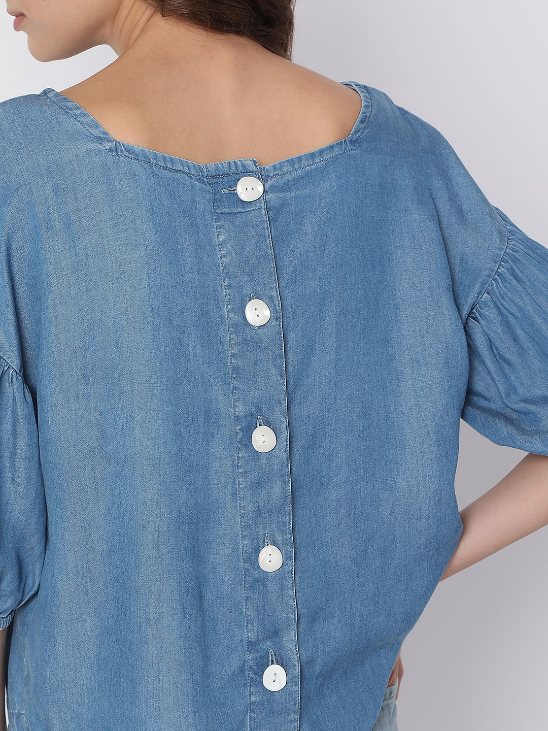 Blue Denim Top - Image 6