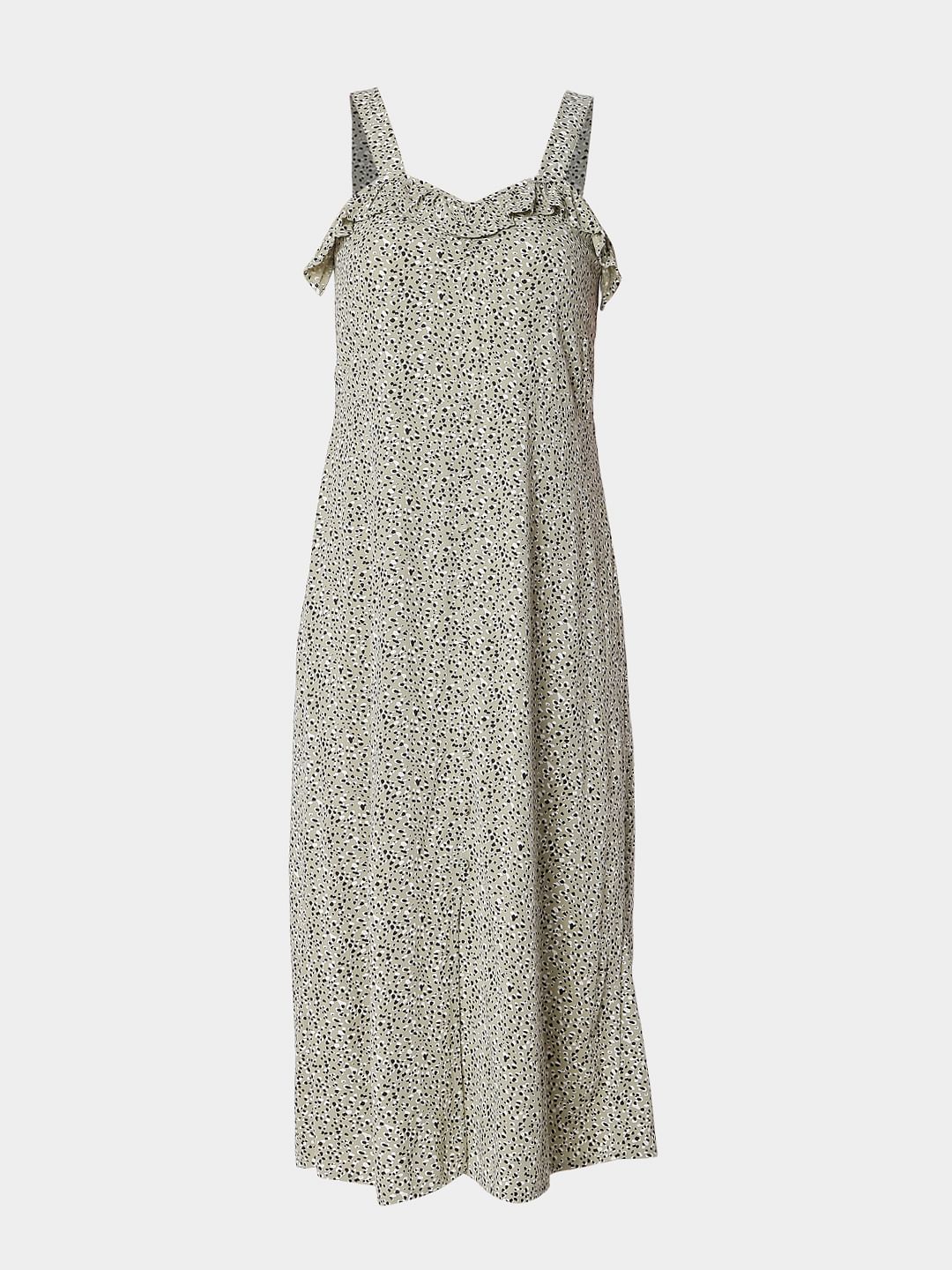 Green Animal Print Midi Dress - Image 6
