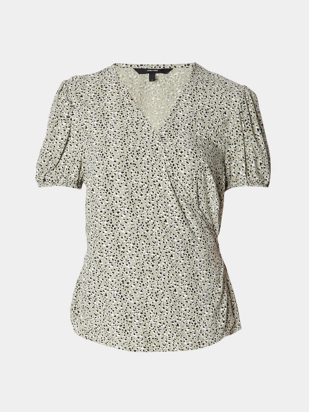 Green Disty Print Top - Image 7