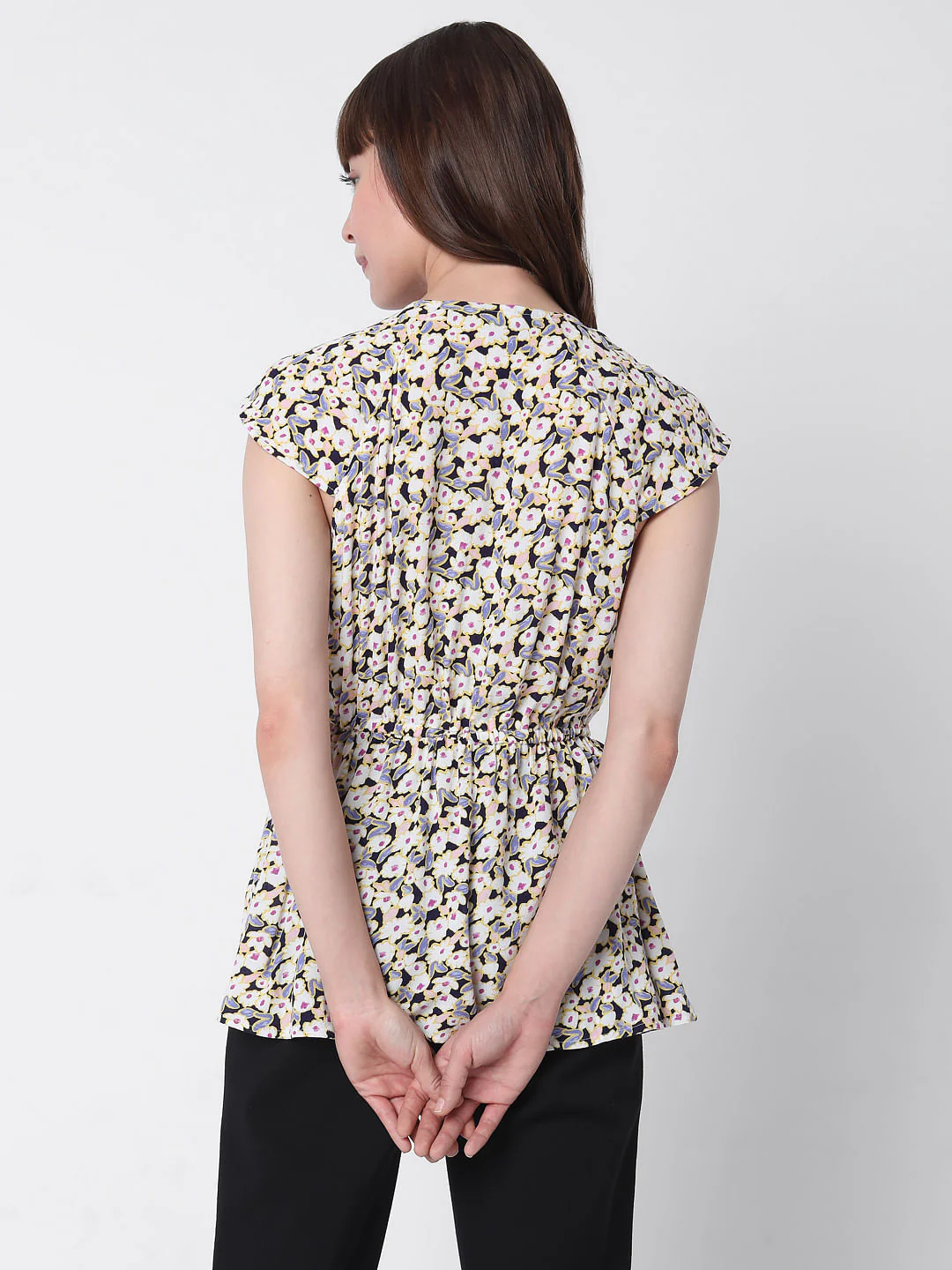 Beige Floral Top - Image 4