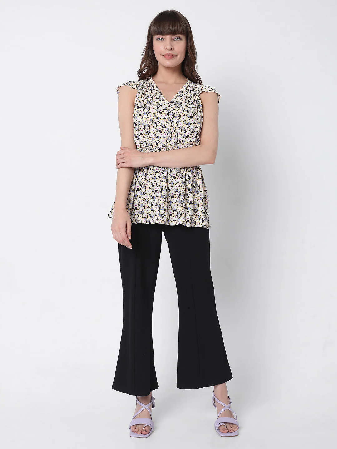 Beige Floral Top - Image 5