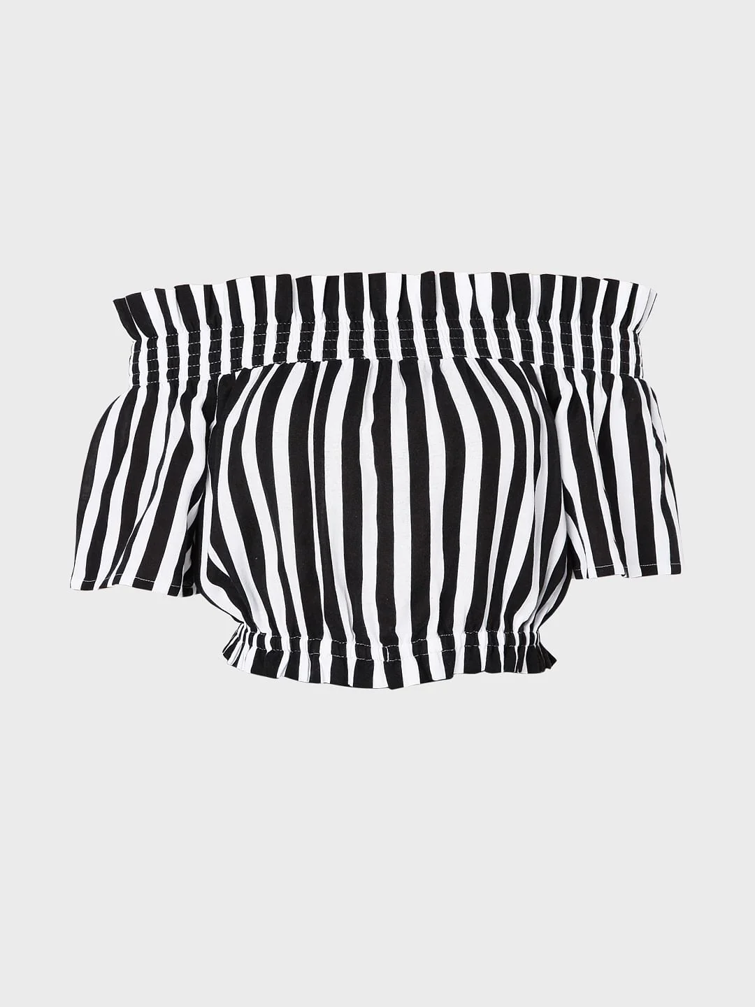 Black & White Vertical Stripe Top - Image 7