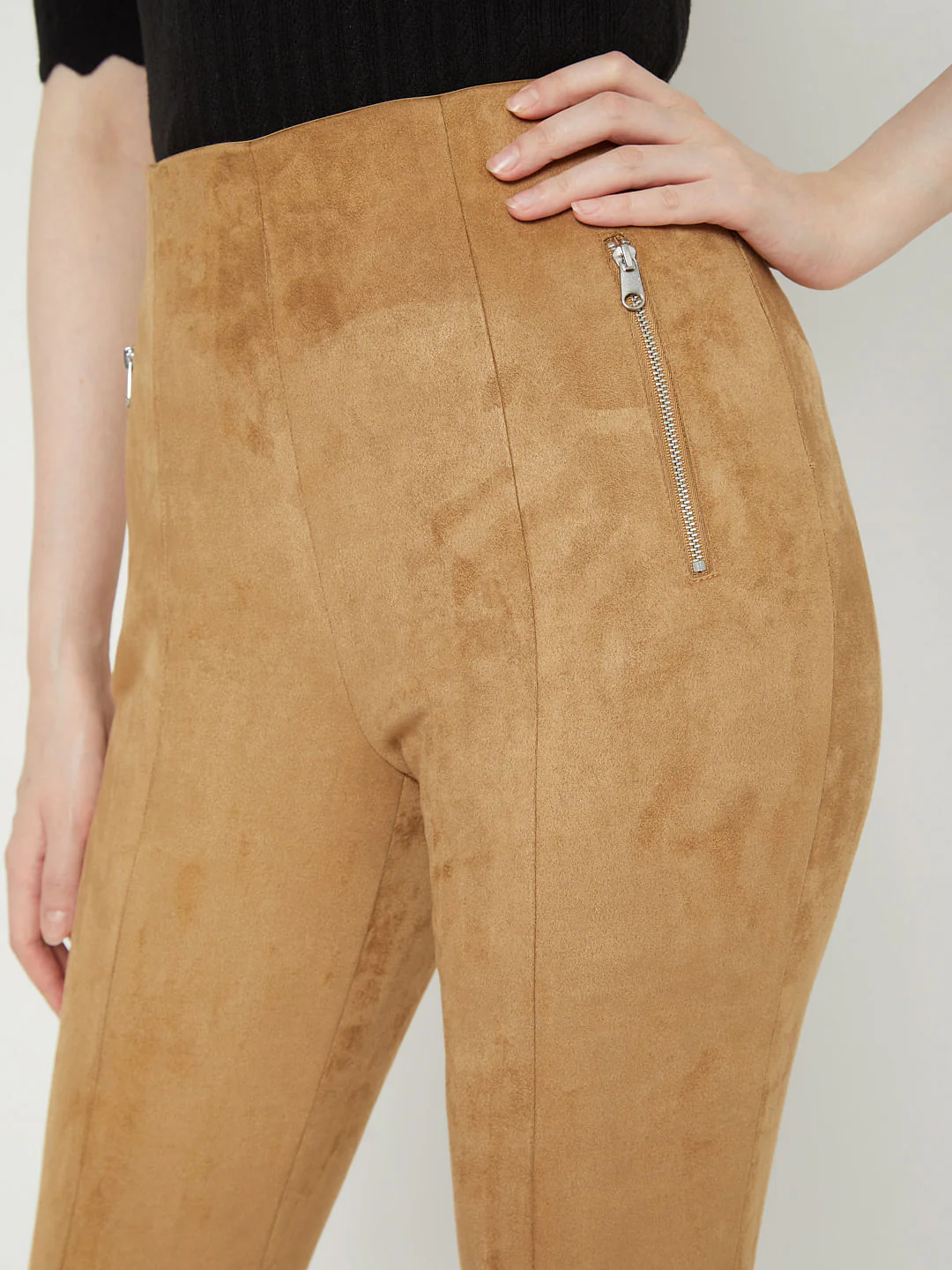Tan Suede Pants - Image 5