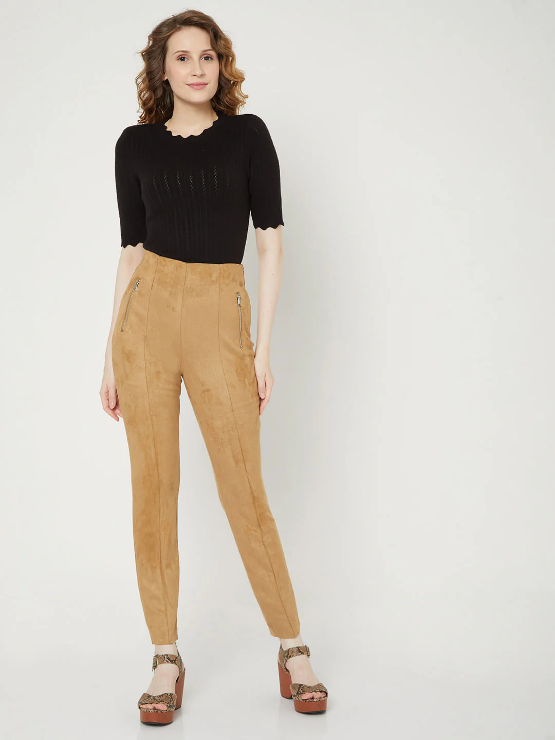 Tan Suede Pants - Image 6