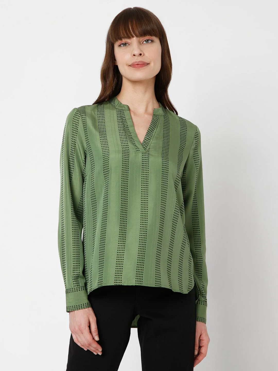 Green Striped Top - Image 2