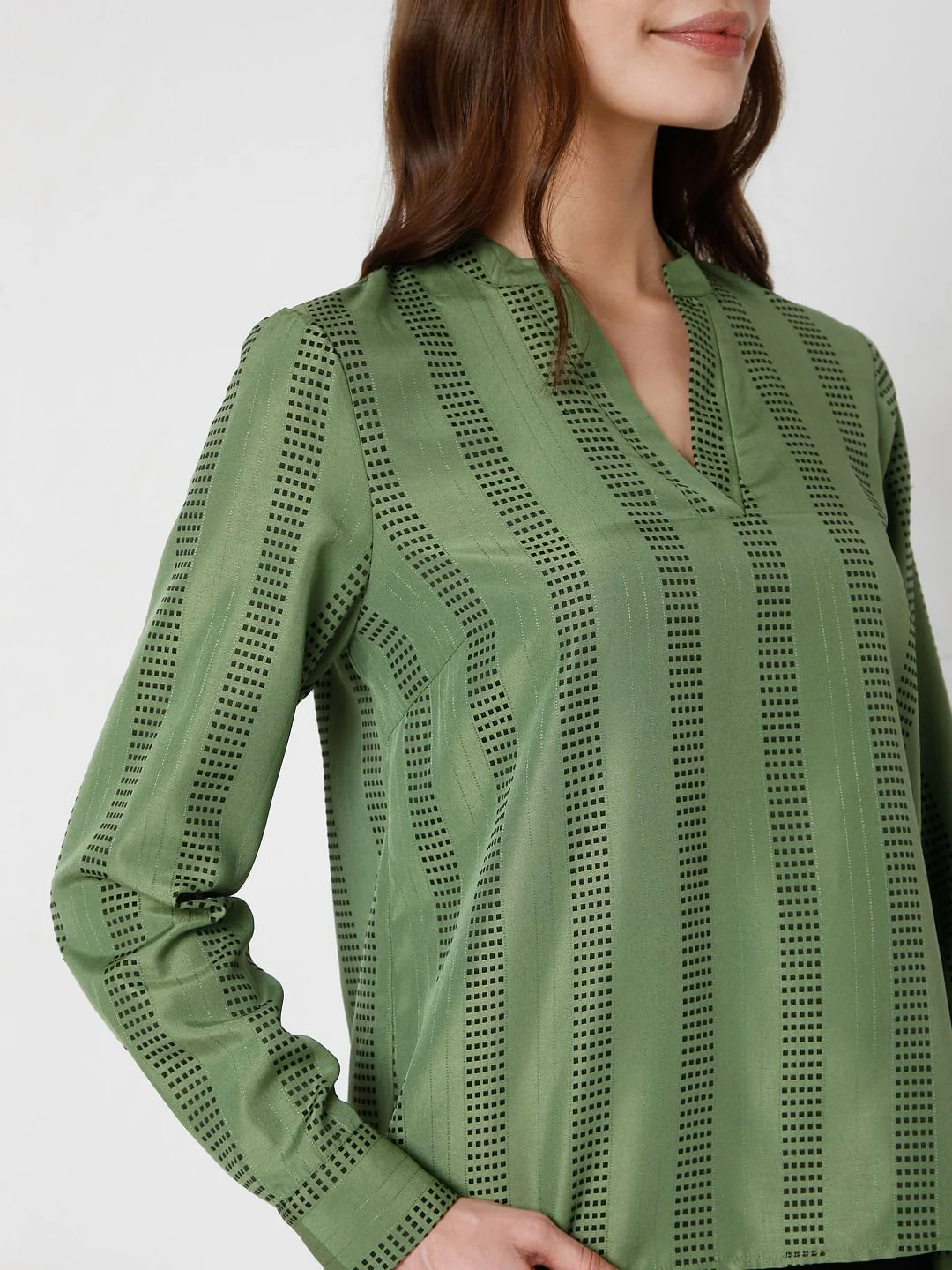 Green Striped Top - Image 6