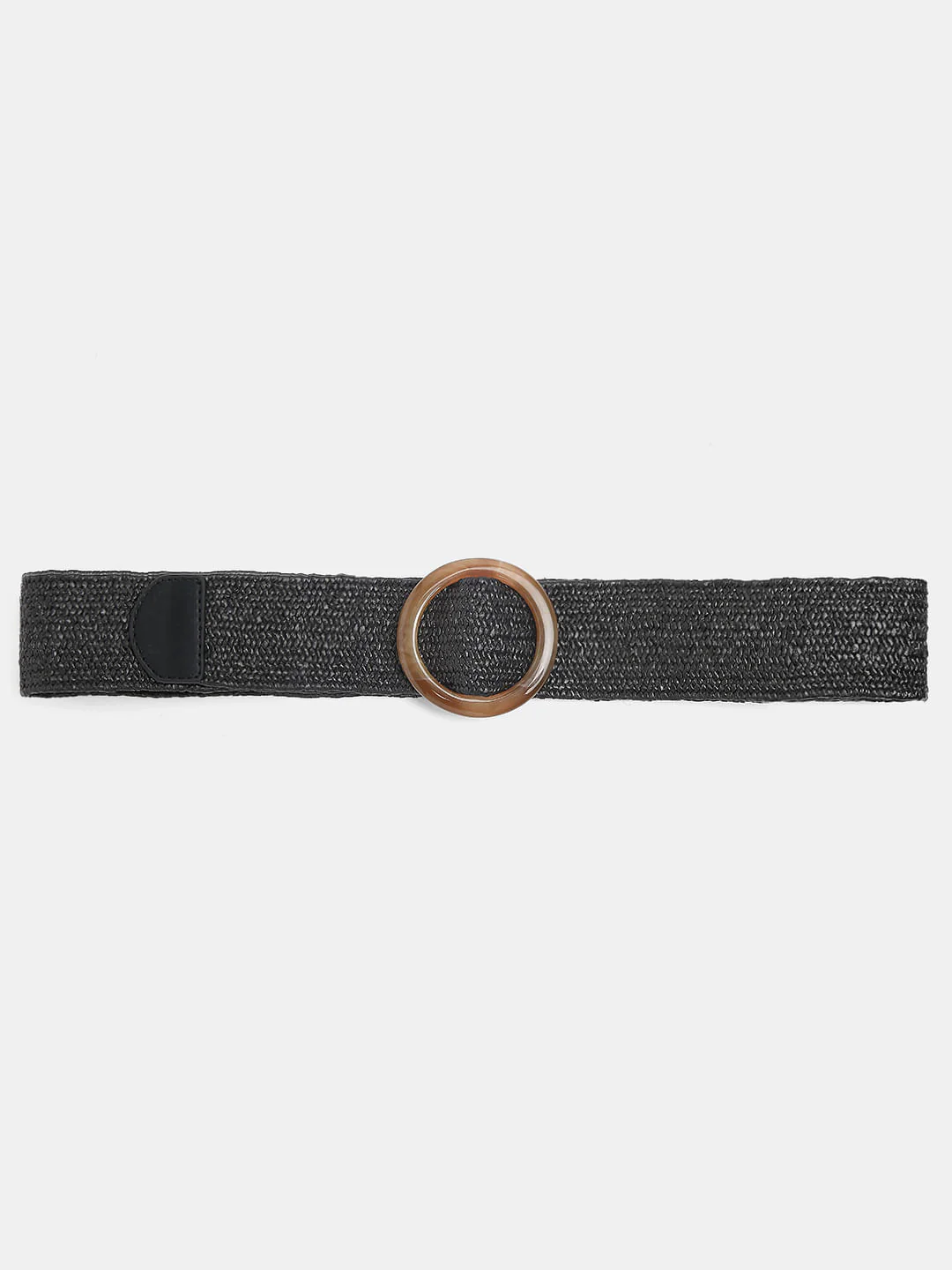 Black Woven Elasticated Belt - Image 5