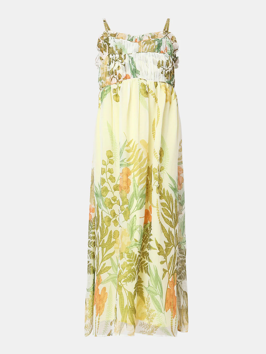 Green Floral Midi Dress - Image 6