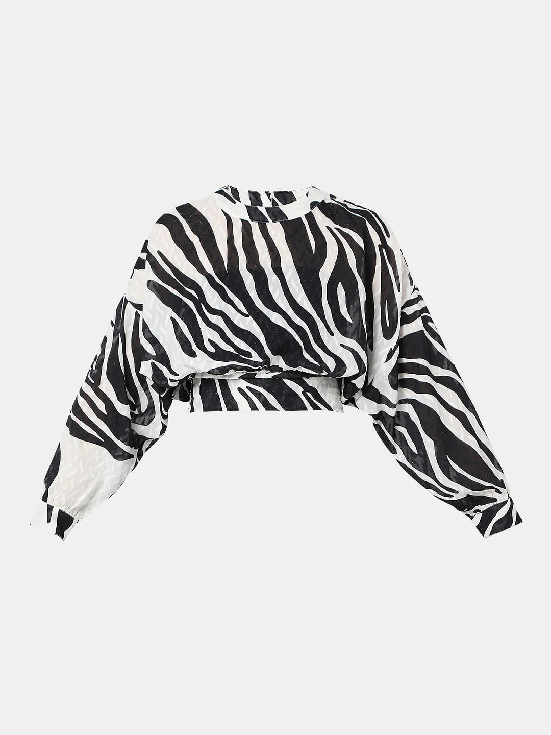 White Printed Co-Ord Top - Image 7