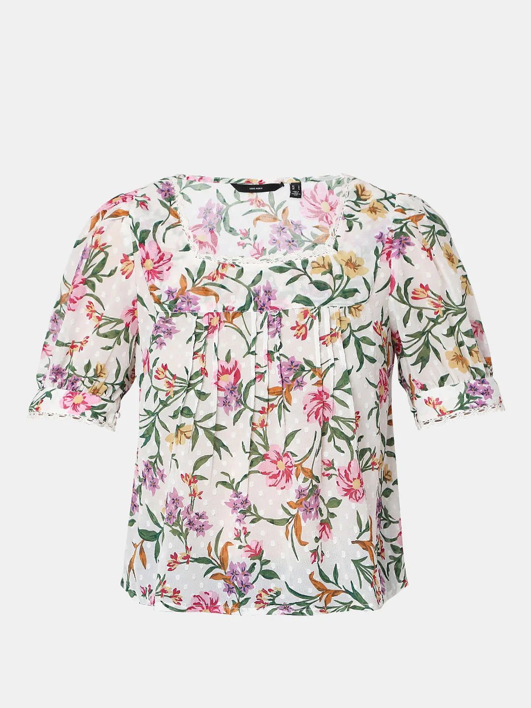 Pink Floral Print Top - Image 7