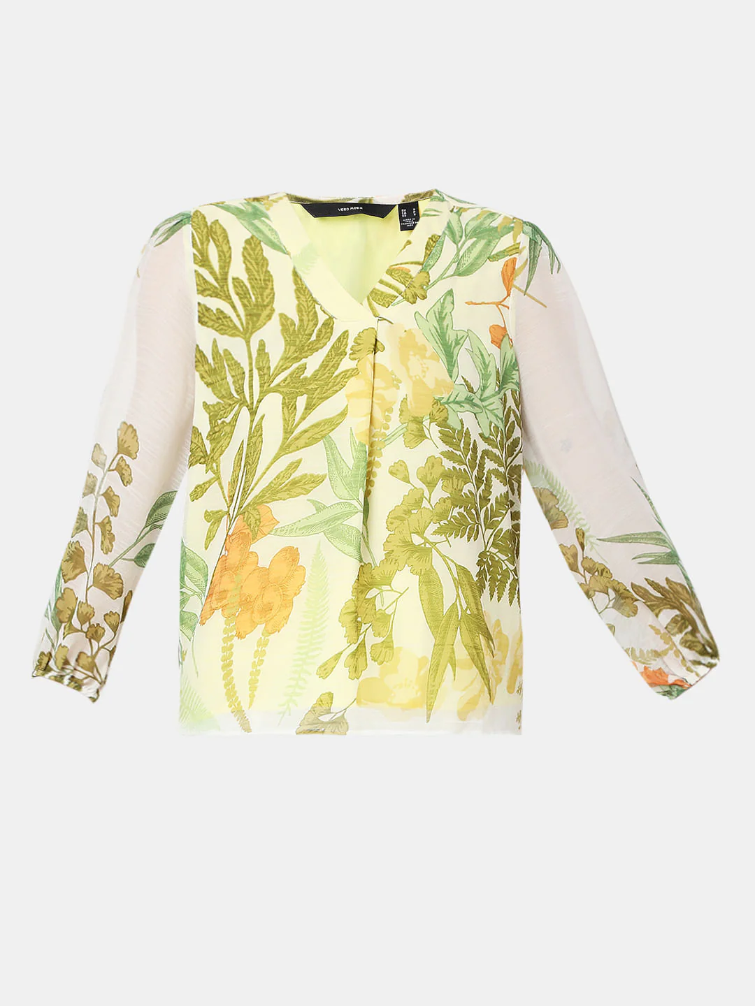Green Floral Print Top - Image 7