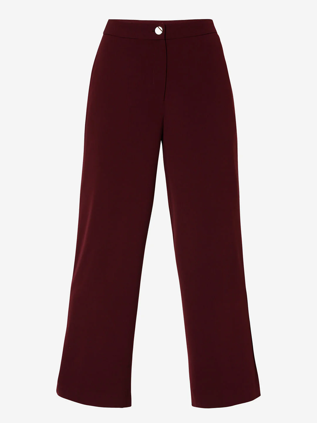 Maroon High Rise Wide Leg Co-Ord Set Pants - Image 7