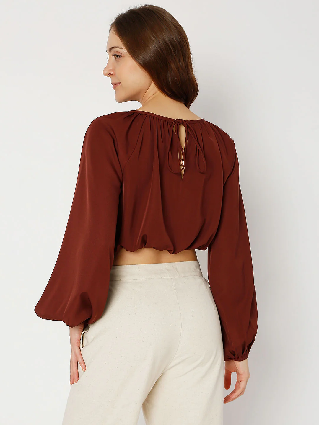 Maroon Crop Top - Image 4