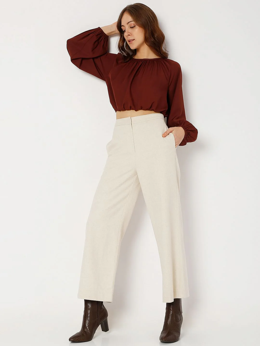 Maroon Crop Top - Image 5