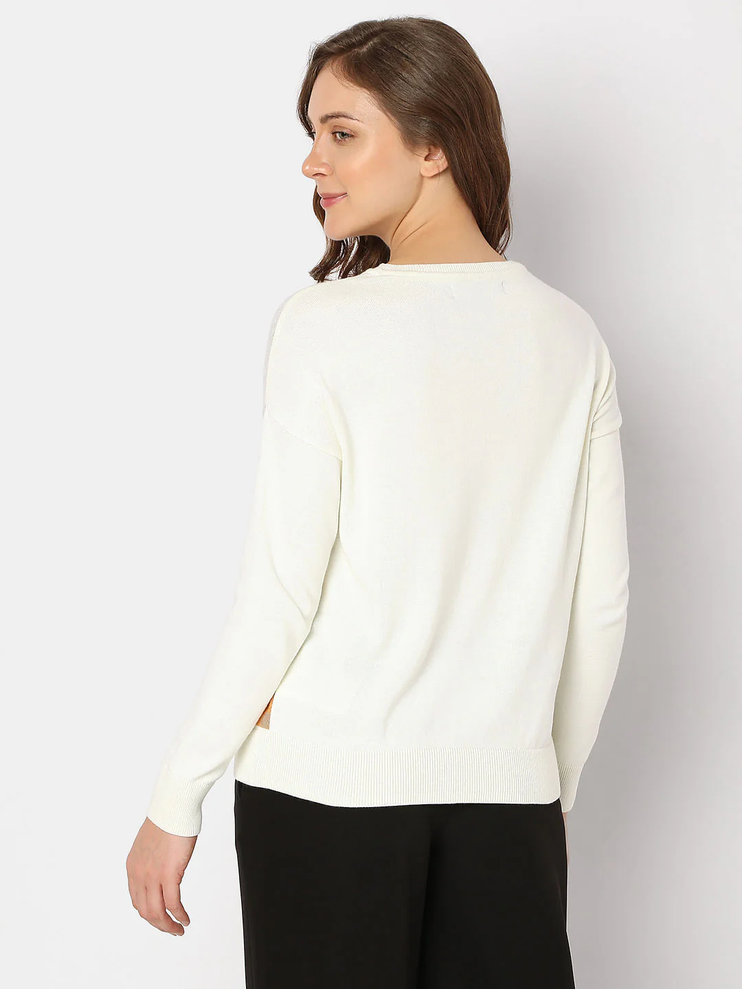 Cream Graphic Print Pullover - Image 4