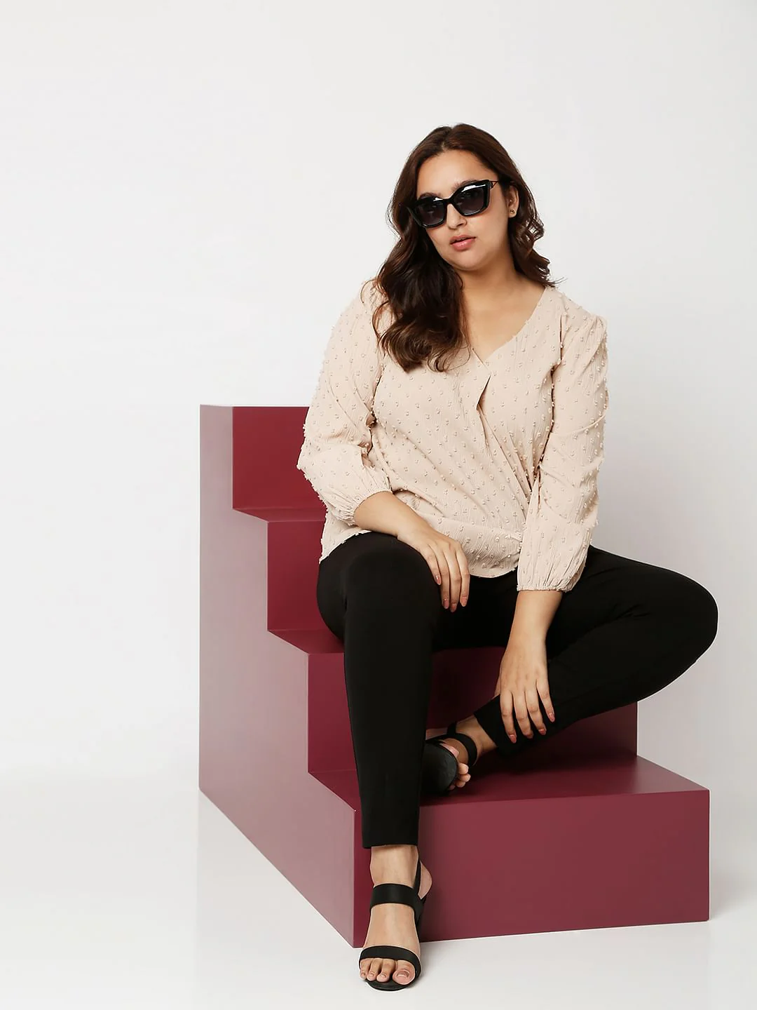 Curve Beige Top