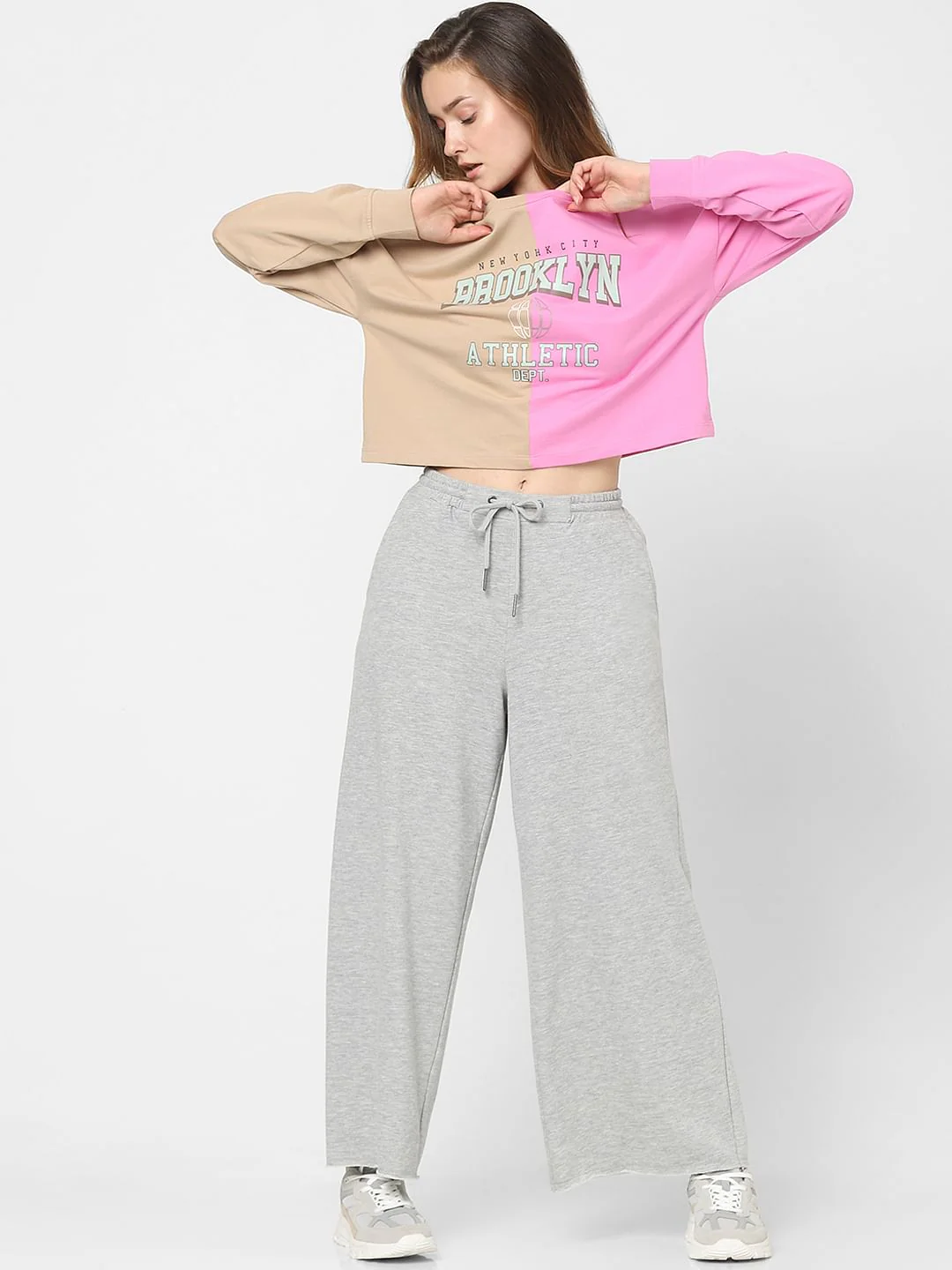 Pink Colourblocked Sweatshirt - Image 5
