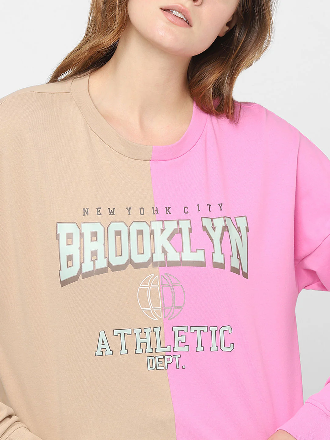 Pink Colourblocked Sweatshirt - Image 6