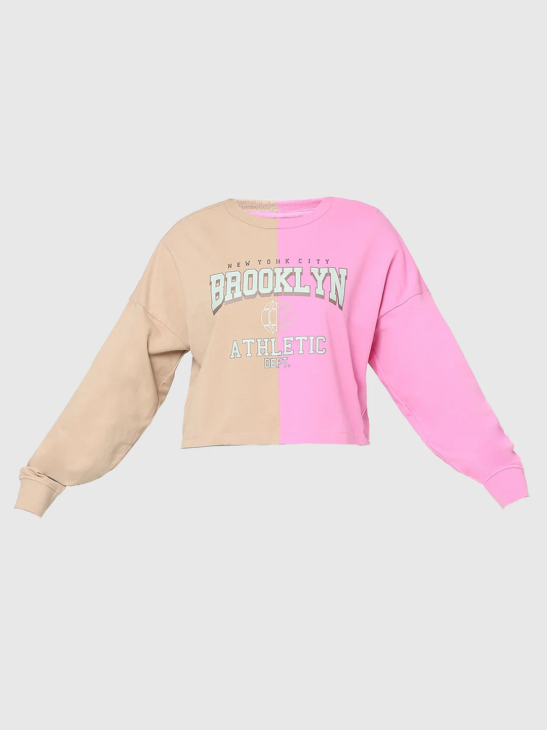 Pink Colourblocked Sweatshirt - Image 7