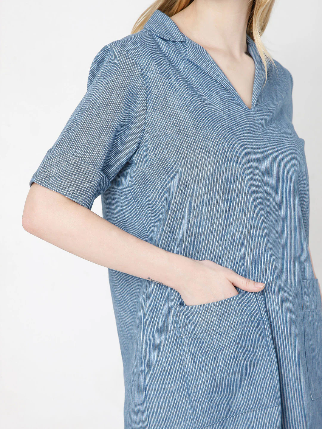 Blue Shift Dress - Image 5
