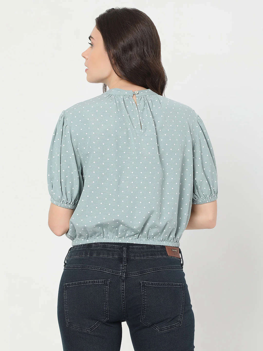 Green Polka Dot Top - Image 4