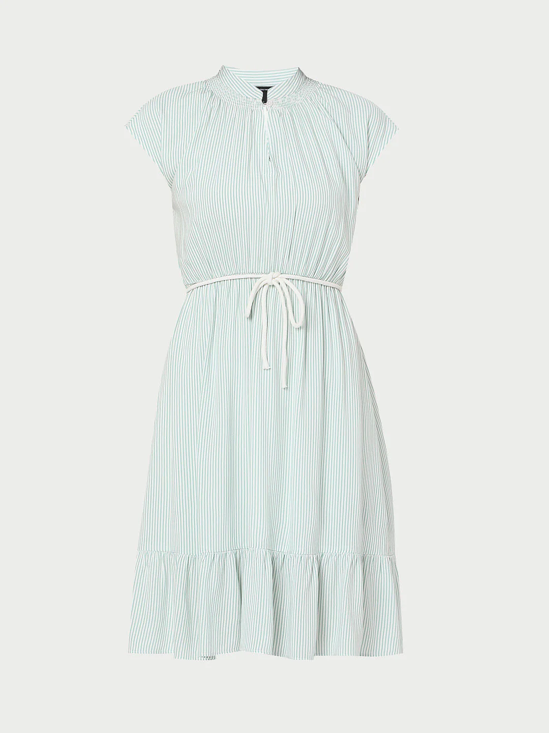 Green Striped Fit & Flare Dress - Image 7