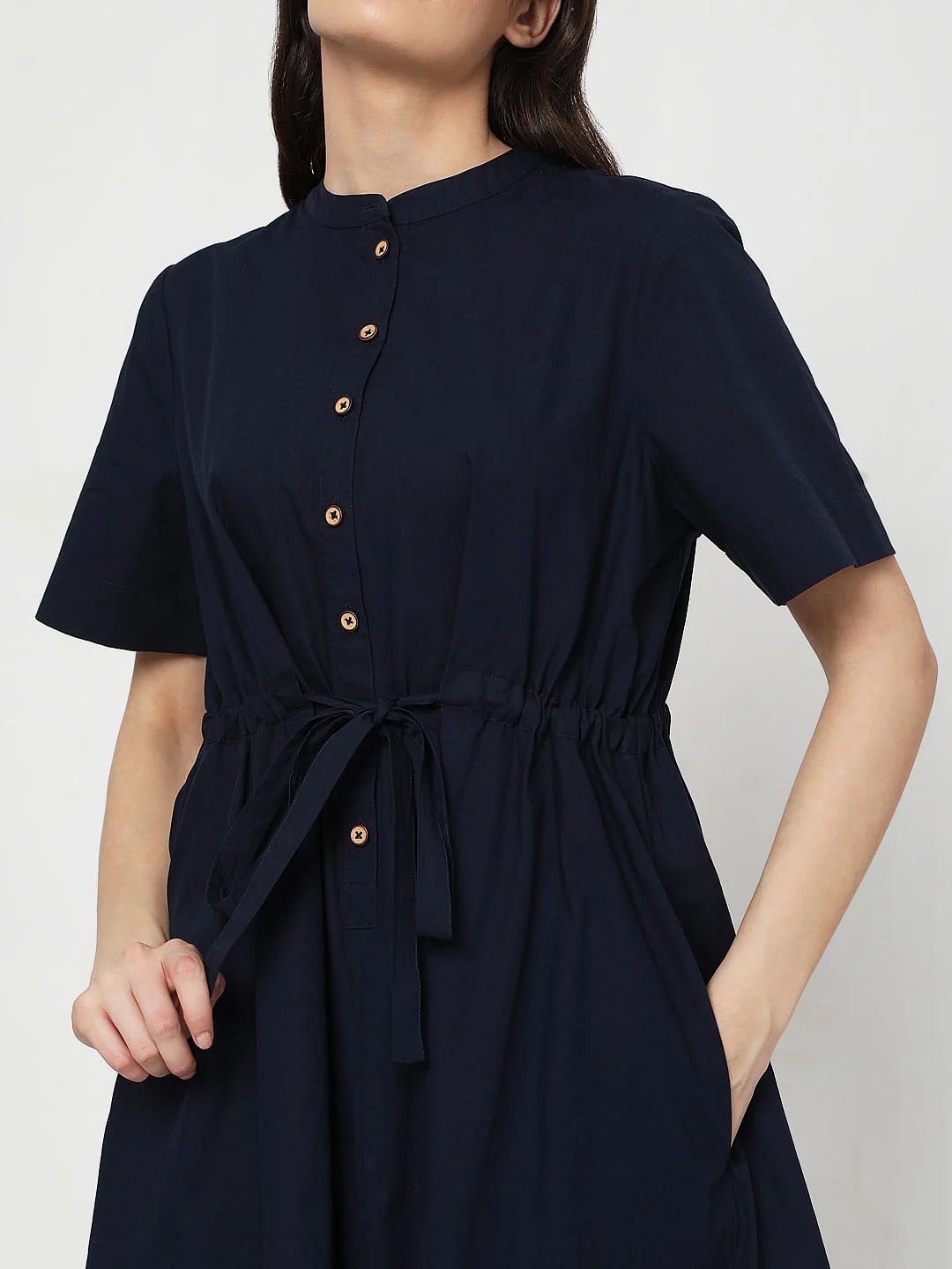 Navy Blue Midi Dress - Image 5