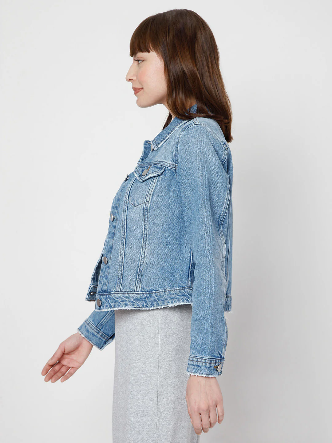 Blue Denim Trucker Jacket - Image 3