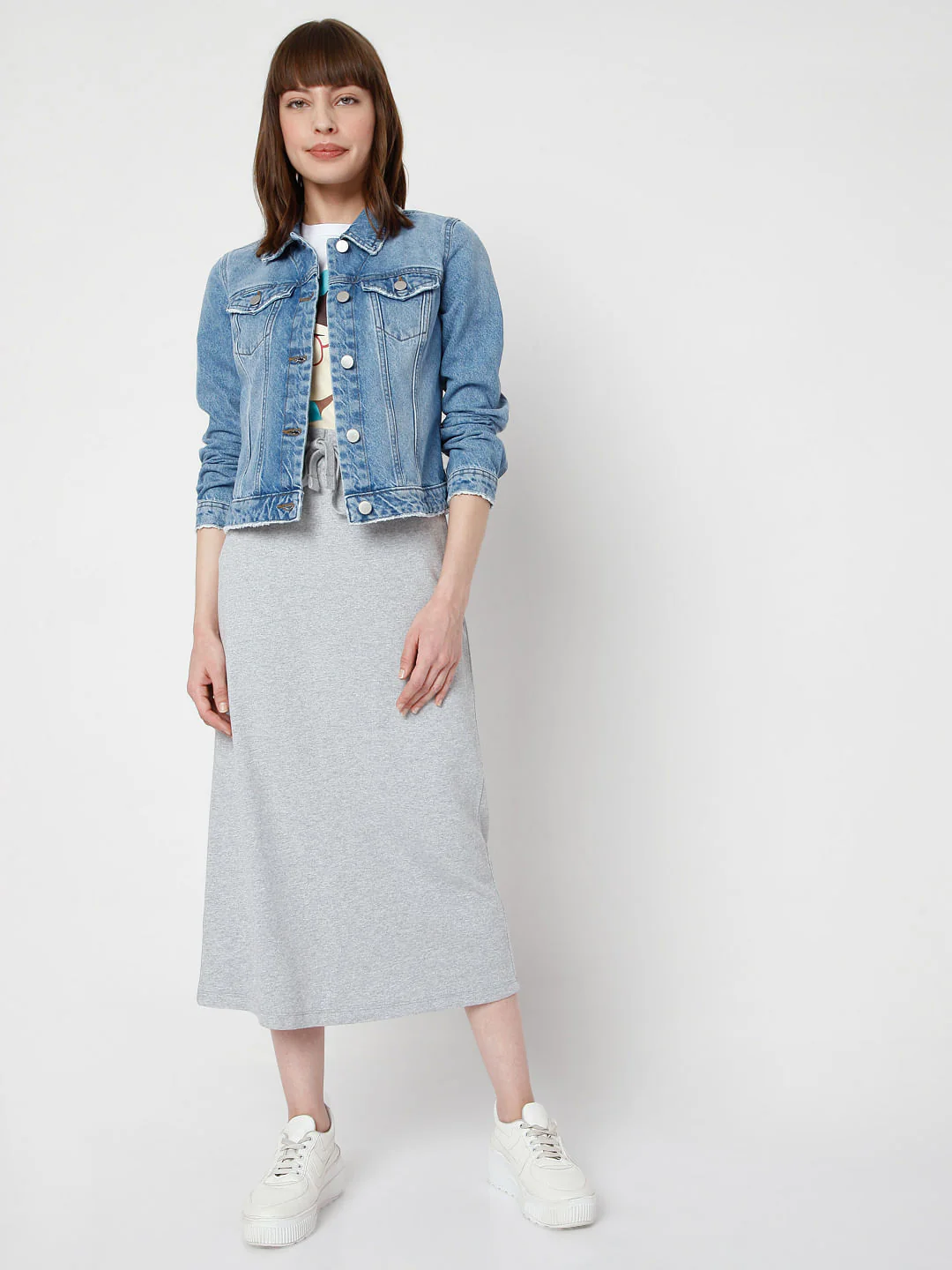 Blue Denim Trucker Jacket - Image 5