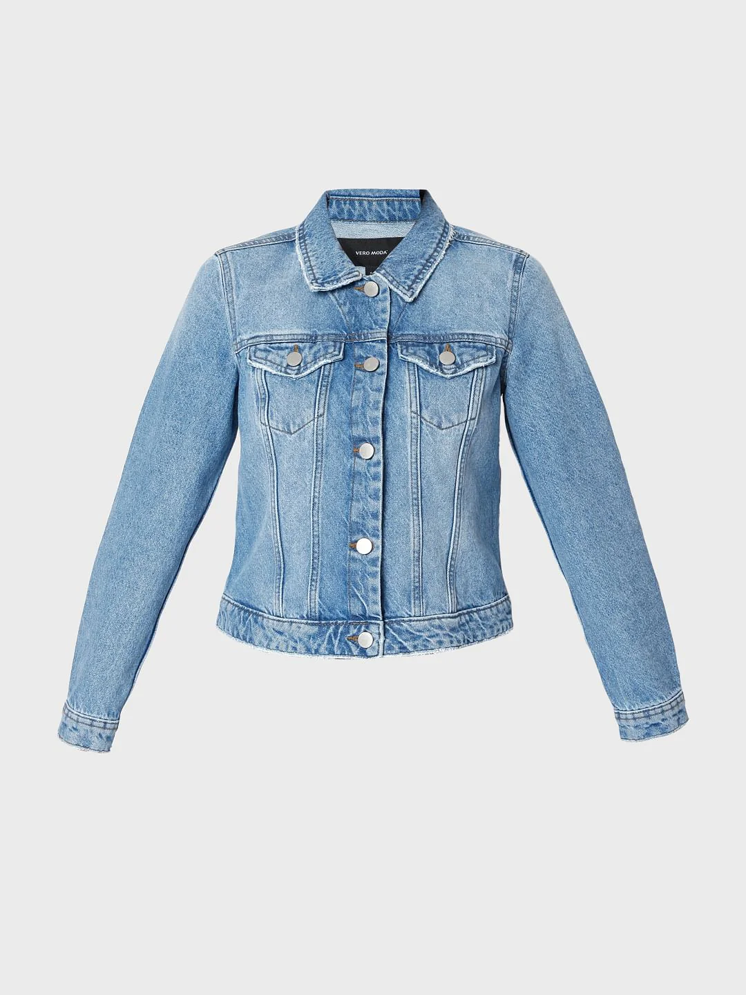 Blue Denim Trucker Jacket - Image 7