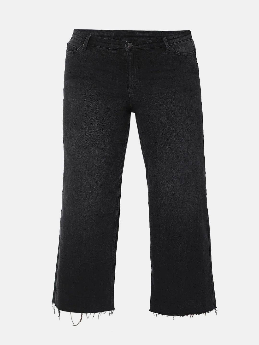 Curve Black Mid Rise Straight Jeans - Image 7