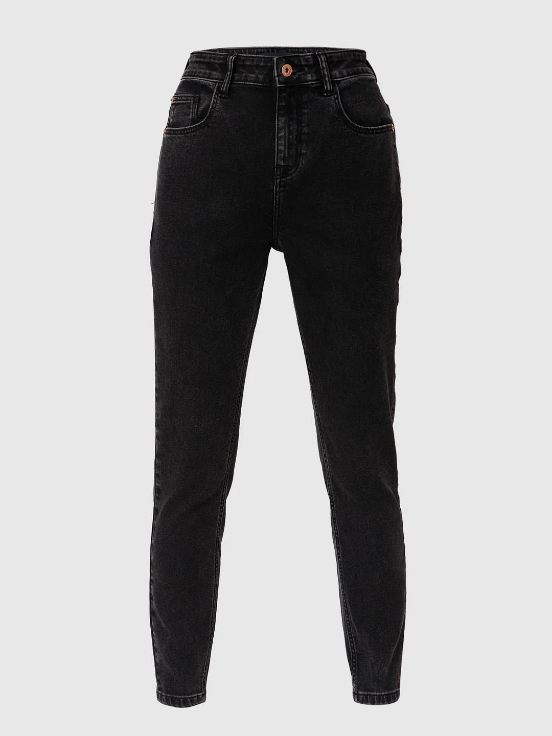 Black High Waist Skinny Jeans - Image 7