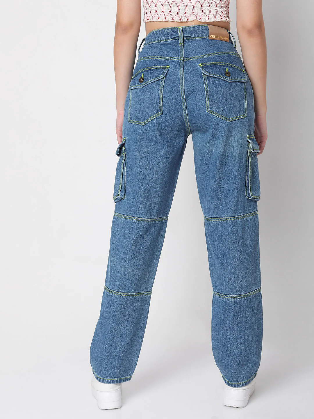 Blue Cargo Jeans - Image 4