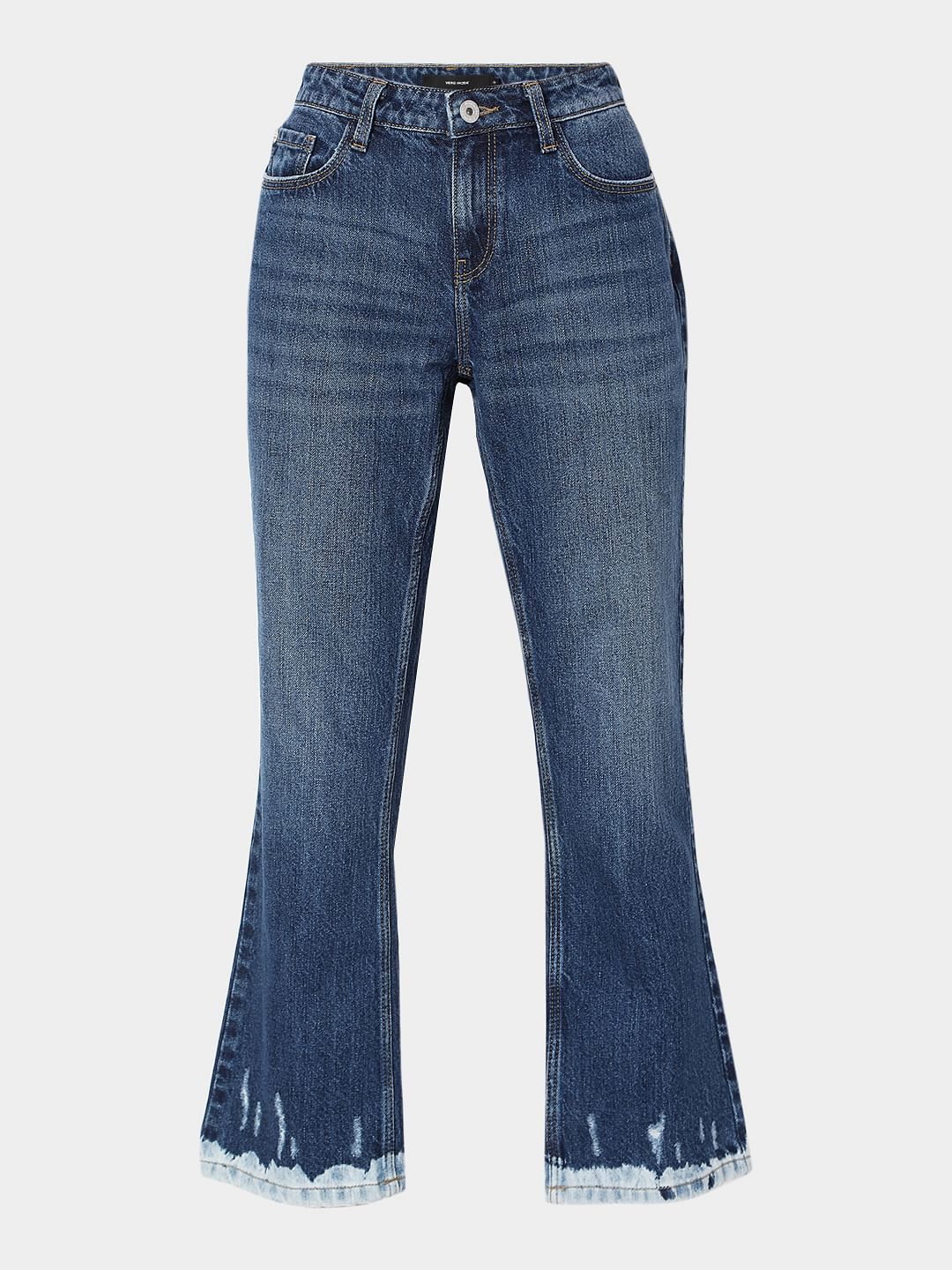 Blue Mid Rise Petra Bootcut Jeans - Image 7