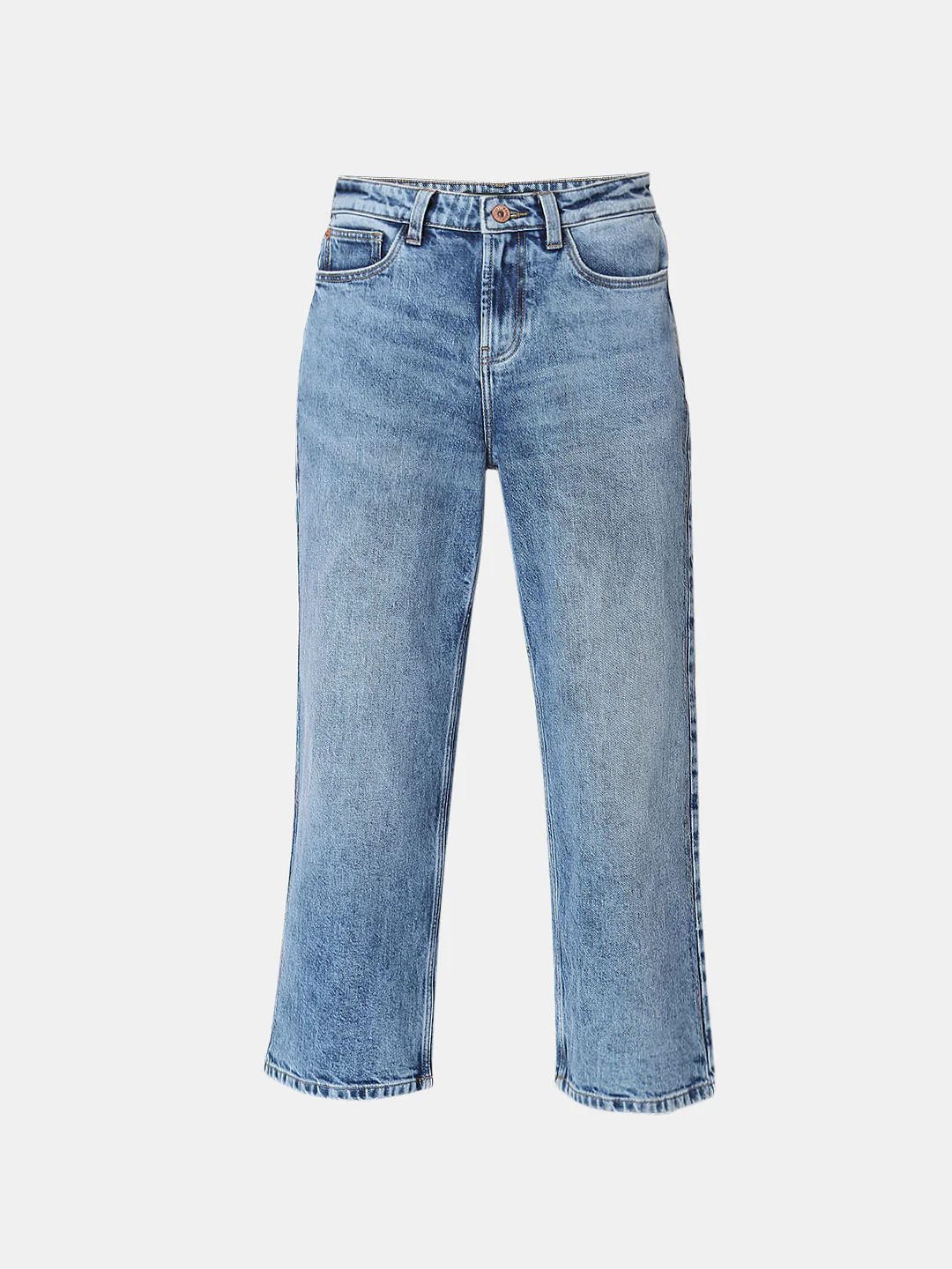 Blue High Waist Jeans - Image 7