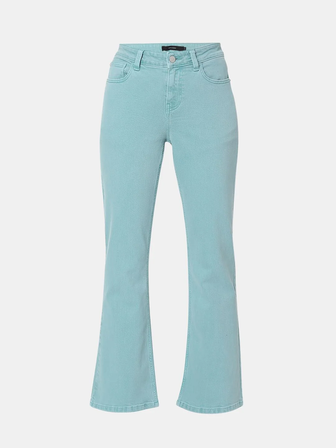 Green High Waist Petra Bootcut Jeans - Image 7