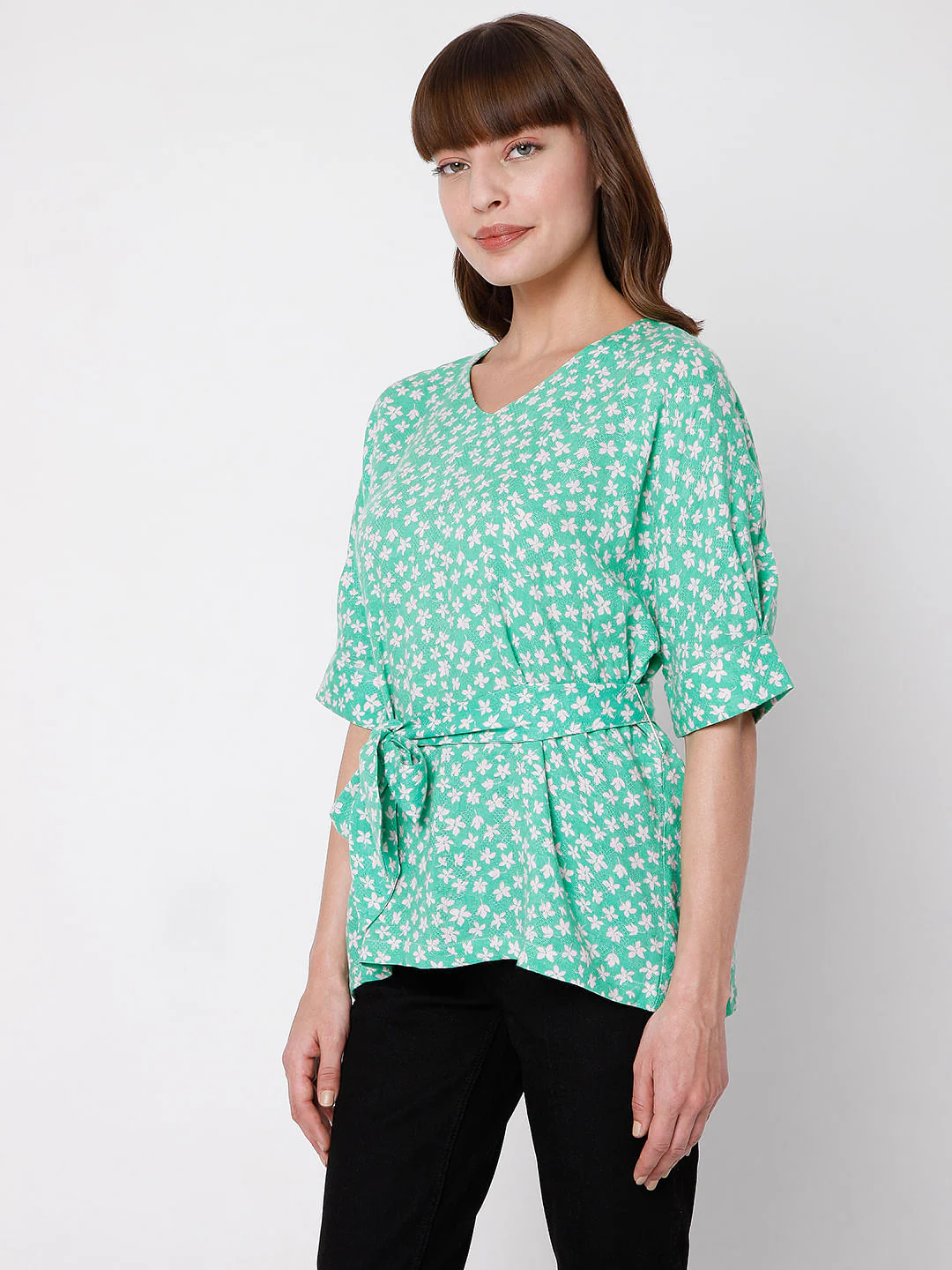 Green Floral Top - Image 3